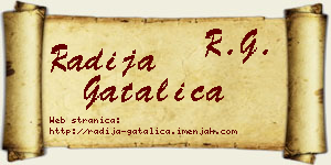 Radija Gatalica vizit kartica